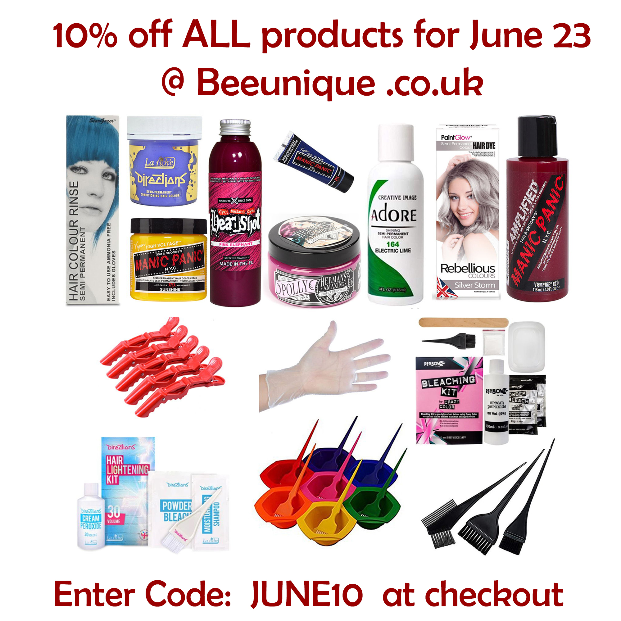 10% off everything on Beeunique
